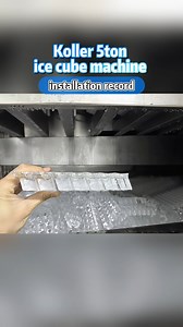 Koller ice machine installation record. Buy Koller ice machine, no worry about the installation and training. #icemachinecase 5 ton ice cube machine, cube ice is clear and sanitary for drinking. #icemachinefactory #cubeicemakingmachine For more, contact us: sharegrace@gzkoller.com WhatsApp link: http://wa.me/8618926158881 | Koller Ice Machine