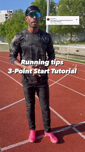 Running Tips 3-point start tutorial ✅What is a 3-point start? 👉A 3-point start is basically a crouch start performed with only one hand (and therefore “3 points” – one hand and two feet) in contact on the ground. The other hand is held up off the ground, and back behind and above the hip. 👉It is an excellent activity to use when transitioning young track & field athletes from a standing sprint start to a crouch start. 👉A 3-point start is generally not a starting technique that is allowed in c