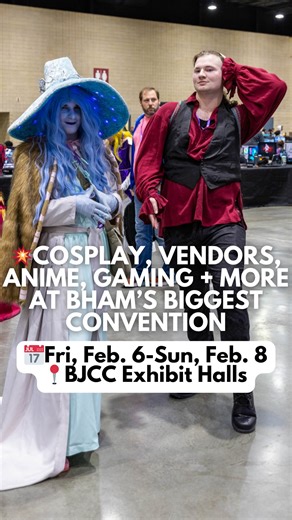 NowPartner ⭐️ BIRMINGHAM’S KAMI-CON 2026: Calling all anime fans—Alabama’s largest gaming anime convention is back for another year. Here’s what to expect for @kamicon_official Season 17: Battle Royale happening February 6-8! 👇 For 3 full days, you can join the Japanese culture celebration experience: 🛍 A massive vendor room 👘 Cosplay 🤝 Panels special guests like Nick Szopko, Alex Rochon Lee Majboub 👾 An arcade gaming 🎉 Live concerts dance parties so much more! ⭐️ Pro-tip: There are more t