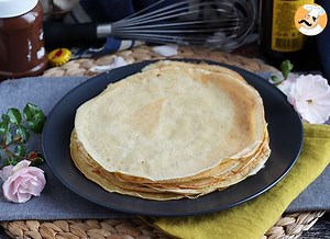 Beer batter crepes recipe with blonde beer