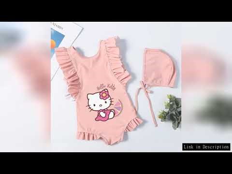 Hello Kitty Children's Swimsuit Summer Kids Wear One Pieces Bikini Bathing Suit Swimwear Beach Suit