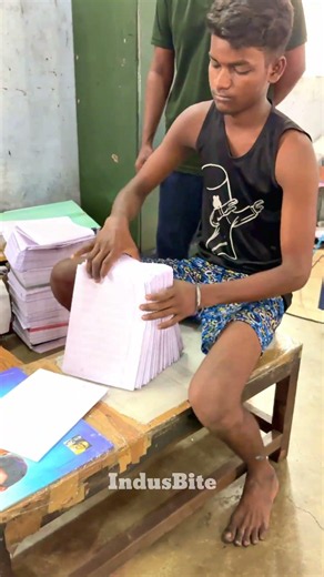 School Ruled Notebook Making Process from Start to Finish #shorts #manufacturing #industrial