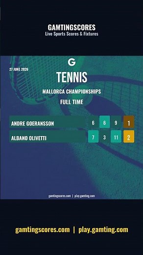 Andre Goeransson vs Albano Olivetti · Mallorca Championships · 27 June 2026