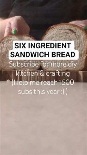 DIY KITCHEN: sandwich bread! only 6 ingredients #kitchen #handmade #recipe #diy #lifehack