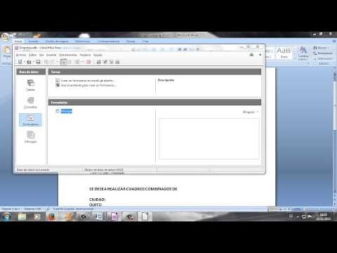 Como crear una base de datos en LibreOffice Base