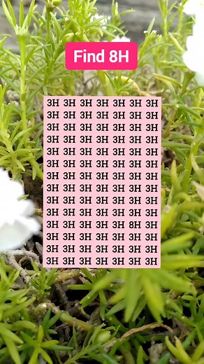 Find "8H" 👍👍 #puzzle #braintest #brainteaser #maths #basicmath #math #reasoning #quiz | Quiz kingdom
