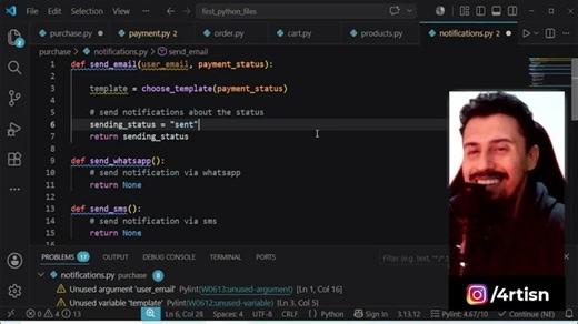 calling functions across modules in python / Felipe Matos