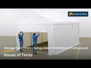 Storage Tent (PVC) – Setup 4x6m VARIOStore Professional
