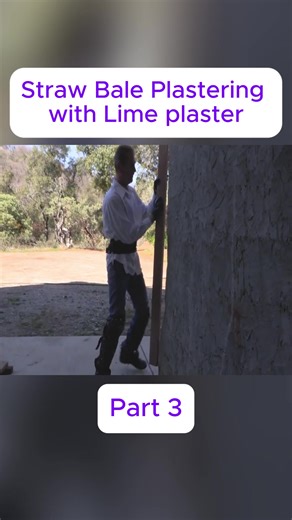 Straw Bale Plastering with Lime plaster#diy #homehacks101 #efixx #plumbing