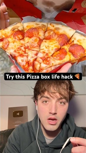 Try this Pizza box life hack 🍕