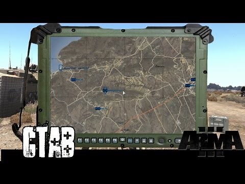 ArmA 3 cTab First Look - Commander's Tablet - FBCB2, Bluforce Tracker, UAV, and Helmetcam Interface