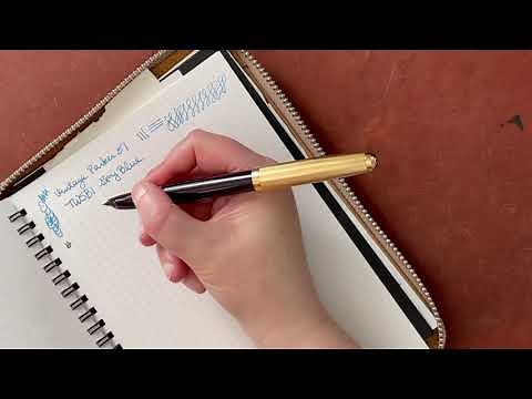 New Parker 51 Fountain Pen with Gold Nib--Compared to Vintage Parker 51