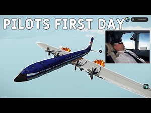 Pilot Crashes Plane on his FIRST DAY in Stormworks Multiplayer