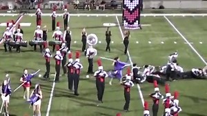 WATCH: Marching Band Tuba Pileup Is Epic