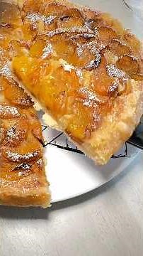 Tarte aux prunes 😍 #recettefacile