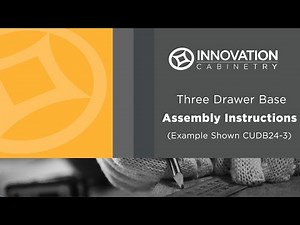 Innovation Cabinetry Urban Three Drawer Base Assembly Video
