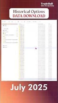 Historical Options Data Download | ICICI Direct API | ‪@TradeHull‬ #historicaldata #icicidirect