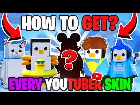 All SECRET YouTuber Penguin Skins in Knockout🐧