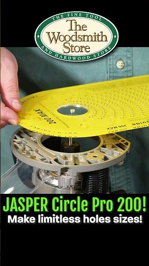Rout Perfect Circles with Ease! Jasper Circle Jig. #shorts
