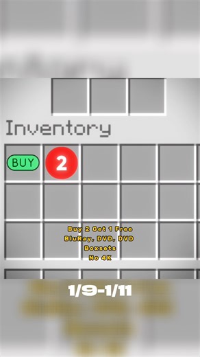 Disc Replay - Roseville on Instagram: "🎬 STACK YOUR WATCHLIST & SAVE! 🍿 1/9–1/11 ONLY 👉 Buy 2, Get 1 FREE on Blu-rays, DVDs & DVD Box Sets 🚫 4K not included Perfect time to binge, collect, or upgrade your shelf. 📍 Only at Disc Replay Roseville #DiscReplayRoseville #MovieSale #PhysicalMedia #BluRay #DVD #Collectors #Buy2Get1Free 🎥"