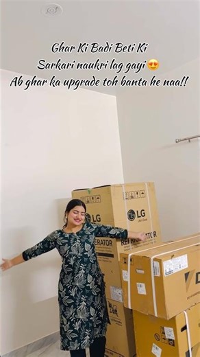 Ghar ki badi beti Sarkari Naukri lagagayi,ghar ka upgrade hona toh banta he☺️ #govtjobs #teacherlife