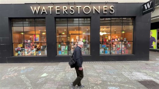Trans activists chalk anti-JK Rowling messages outside London bookshop