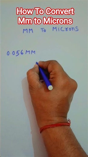 How To Convert Unit MM To Microns🙏🤔#units#education #shorts #micrometer