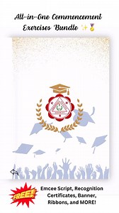 This fully customizable package includes a 🏅graduation program, 🏅recognition certificates, 🏅banners, 🏅and emcee scripts—all available in both English and Tagalog. ✅Enjoy instant download, ✅lifetime access, ✅and easy-to-use Canva and PPT-editable templates Plus, join our generous community packed with free resources and exclusive discounts designed especially for teachers and mamas. LOTS of FREEBIES included!Comment or PM us “𝗶𝗻𝘀𝘁𝗲𝗿𝗲𝘀𝘁𝗲𝗱” for a limited-time discount offer! ✨ --#gra