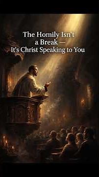 The Homily Isn’t a Break — It’s Christ Speaking to You | #Shorts #ViralShorts