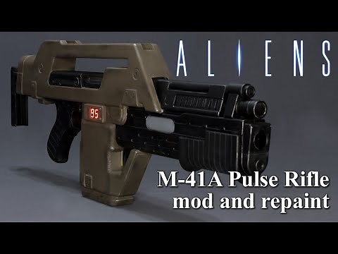 Hasbro Nerf M-41A Pulse Rifle "Aliens" repaint