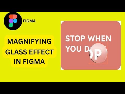 Magnifying Glass Effect in Figma||figma magnifying effect #figmatips#figma#uiux