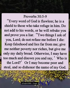 158K views · 4K reactions | Proverbs 30:5-9 “Every word of God is...