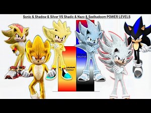 Sonic & Shadow & Silver VS Shadic & Nazo & Seelkadoom POWER LEVELS - Sonic 1/Sonic 2/Sonic 3/Sonic 4