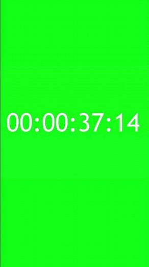Timecode 10 Hours 4K Green Screen | Chroma Key Timer Overlay #greenscreen #capcut