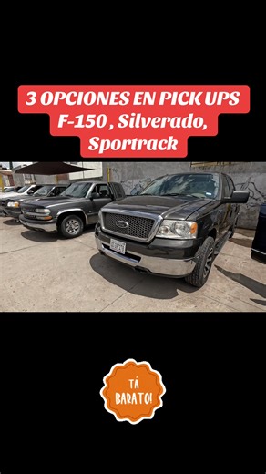 3 opciones en pickups: F-150, Silverado, Sport-trak en tianguis Irapuato