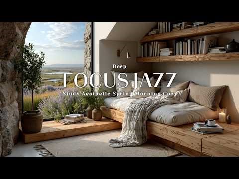 Spring Morning & Cozy Jazz ~ Peaceful Piano for Reading & Focus 🌿