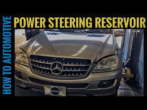 How To Replace The Power Steering Pump Reservoir On A 2005-2011 Mercedes ML 350