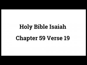 Holy Bible Isaiah 59:19