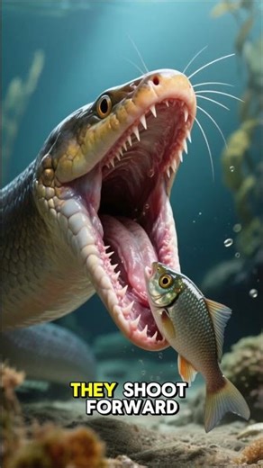 Moray Eel’s Alien Jaws 😱 | The Ocean’s Hidden Assassin #shorts