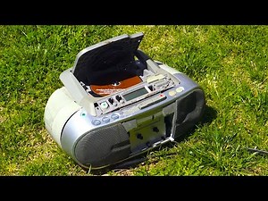 Sony Radio Cassette Recorder Boombox Destruction