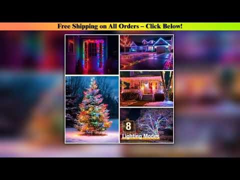 Solar Fairy String Lights Outdoor LED String Lights 8 Modes IP65 Waterproof for Christmas Garden