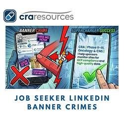 Job Seeker LinkedIn Banner Crimes - Secrets of a CRA Recruiter | Angela Roberts