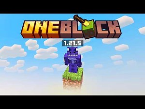 HOW TO INSTALL OneBlock SKY BLOCK Map for Minecraft 1.21.5 ! Download and Play