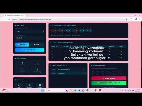 Bilgisayar Mimarisi Dönem Projesi – Hamming Code Error Correcting Code Simülatörü