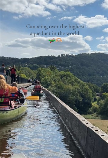 Canoeing Over the Highest Aqueduct in the World