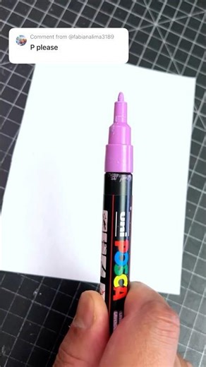 Very easy drawing with Poscas anyone can draw 😱 #drawing #posca #shorts