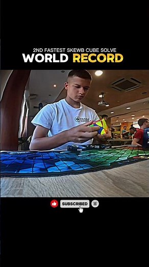 🤯2nd fastest skewb cube solving in the world 1.22 sec #shorts #viral #rubikscube