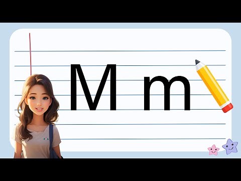 Letter (M): Teaching children to write the letter (M) in the English language
