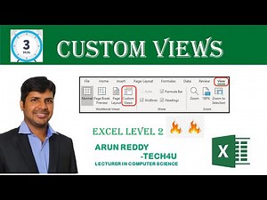EXCEL LEVEL 2 PART 2 - CUSTOM VIEWS
