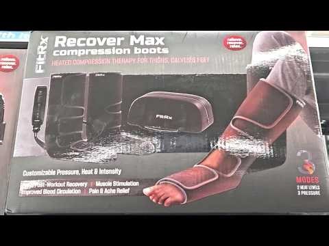 FITRX RECOVER MAX COMPRESSION BOOTS AIR PRESSURE + HEAT THERAPY Shop with us at Walmart!!!